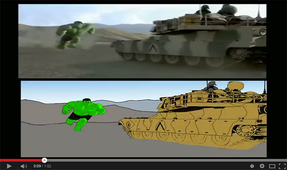 Hulk vs Tank